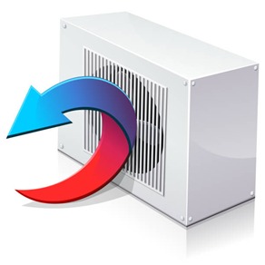 humidity control equipment inside mechanical plant room